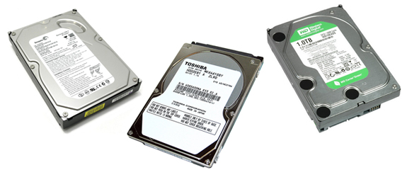 Стандартный внутренний жесткий диск (HDD) Стандартный внутренний жесткий диск (HDD)